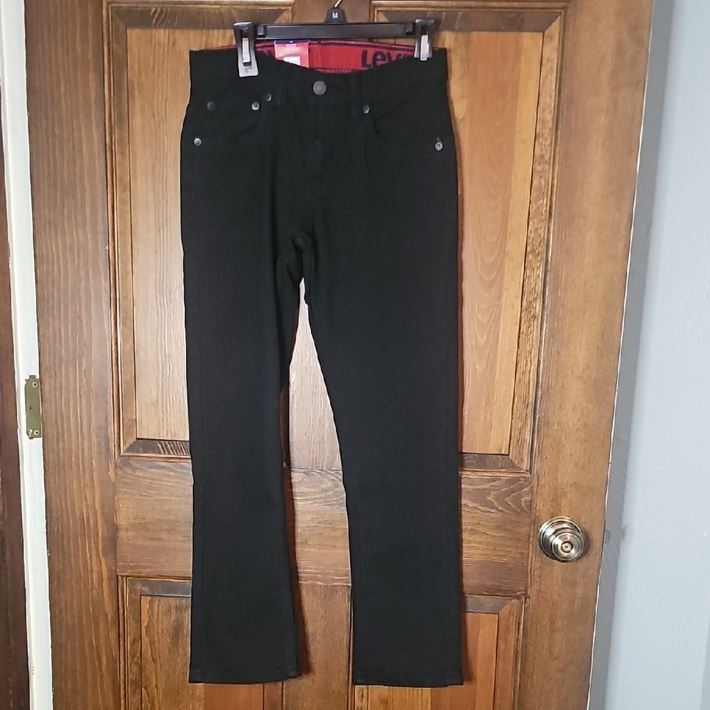 Boys Levi's Black Slim Stretch Jeans Size 10